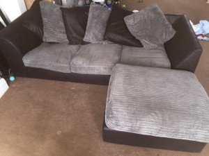 three seater leather sofa