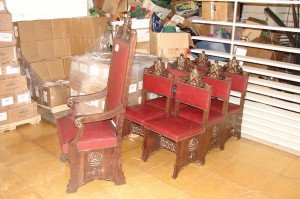 solid oak antique chairs