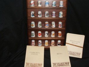 25 collectible thimbles