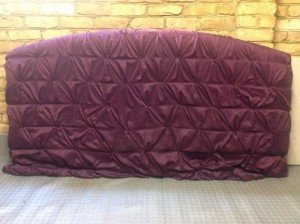 purple headboard