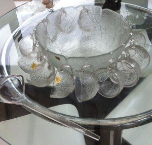 glass punch bowl