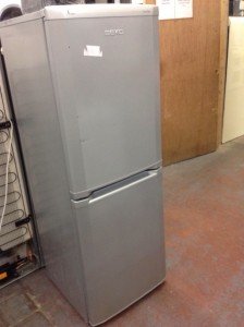 Silver Beko Fridge Freezer.