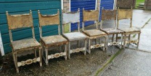 shabby chic dining chairs