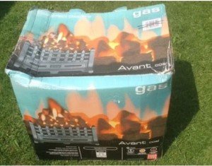 boxed Avent gas fire