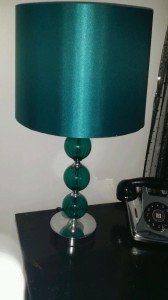 teal bubble lamp