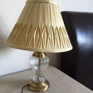 gold painted lamp