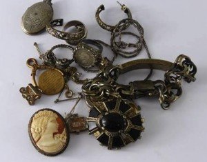 collection of silver jewellery