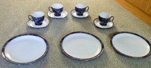 Denby Baroque blue set