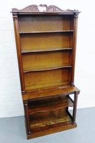 two part bookcase
