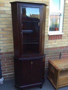 wood corner cabinet