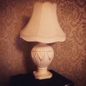 ceramic based vintage lamp