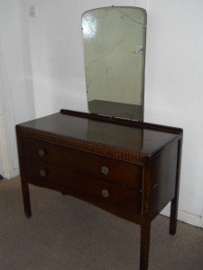 solid oak dressing table