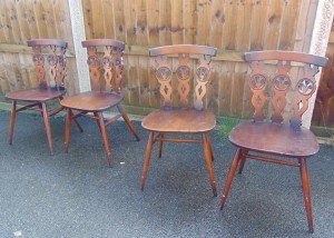 solid oak dining chairs