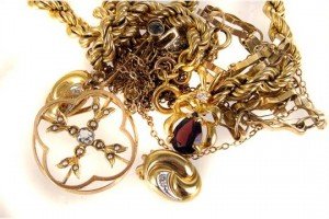 yellow metal jewellery