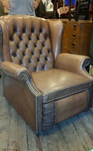 Chesterfield recliner armchair