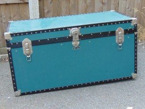 antique Edwardian travel trunk