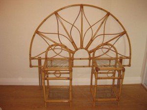 bamboo/ cane circular headboard