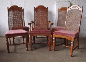 solid mahogany carved dining chairs