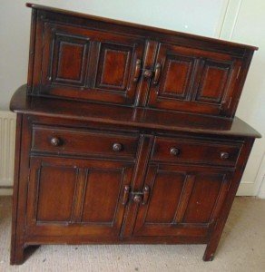 elm wood sideboard