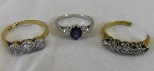 gold and platinum ring set