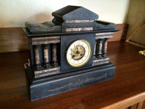 French movement ornate mantle clock