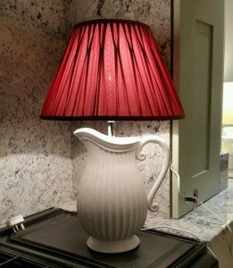 jug shaped base lamp