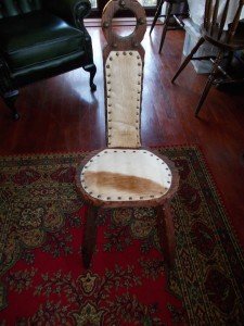 narrow back chair