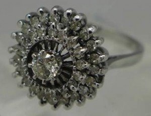 ladies cluster ring