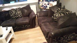 2 two seater sofas