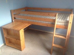 wood high sleeper single bed