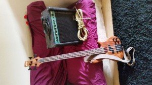 electric bass guitar