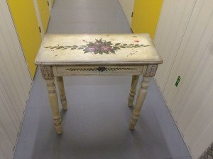 painted console table