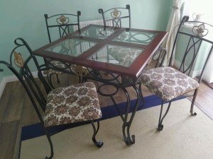 iron dining table