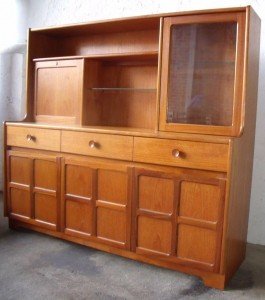 teak wall unit