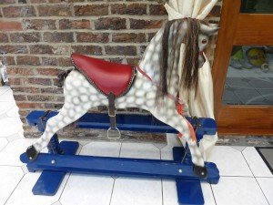 wooden rocking horse