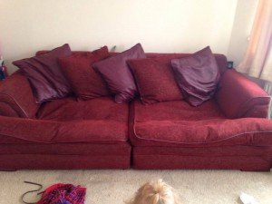 two seater low sofa