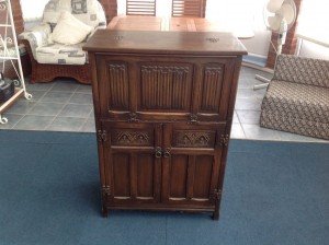 mahogany drinks cabinet