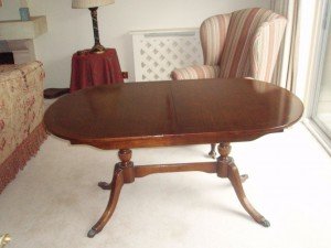 mahogany table