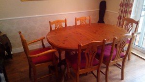 oval extending dining table