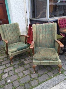 solid wood armchairs