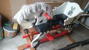 toy wooden rocking horse