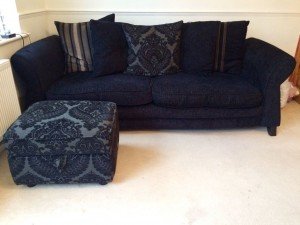 two seater low down sofa