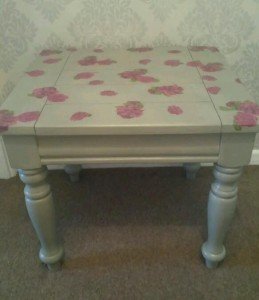 white coffee table