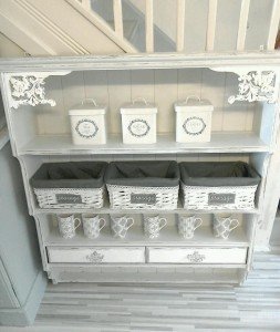 hand painted wall unit