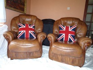 Chesterfield club chairs