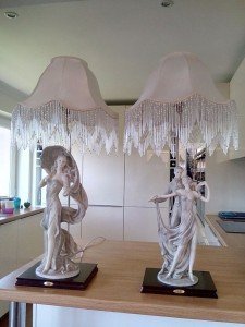 figural lady table lamps