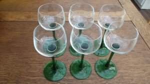 French Hock wine glasses