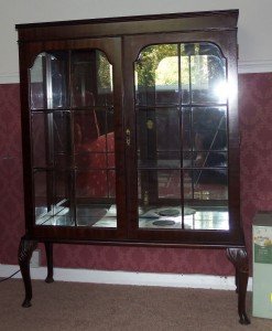 vintage display cabinet