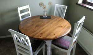 wooden dining table