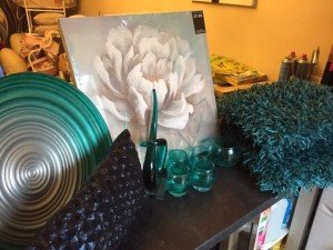 teal home decor